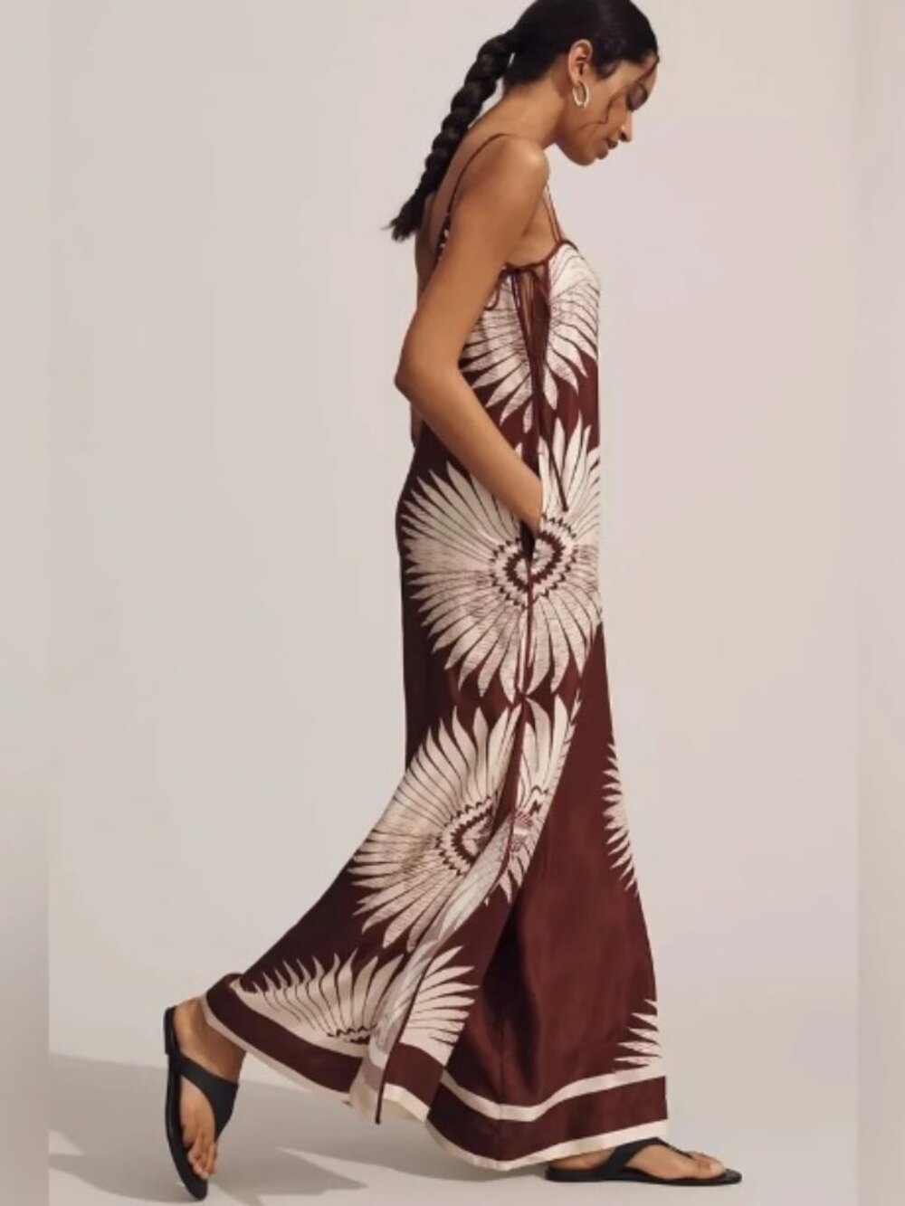 Anthropologie Printed Wide-Leg Jumpsuit